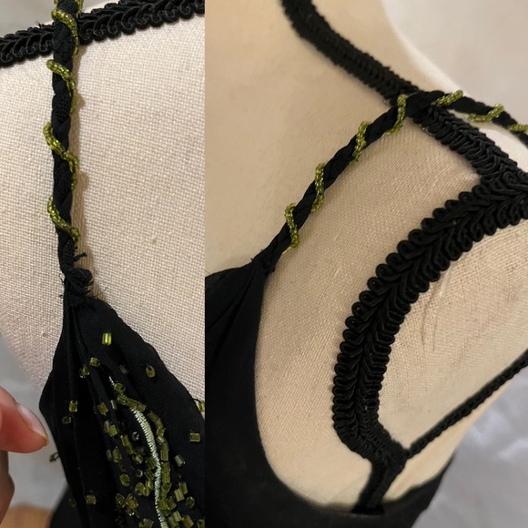 Vintage Y2K silk black beaded gown 🖤 - Picture 10 of 10